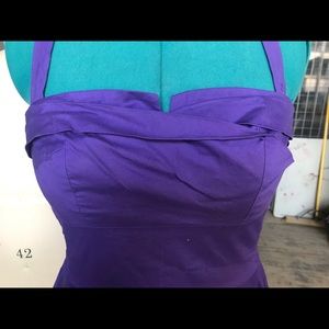 Purple Halter Dress